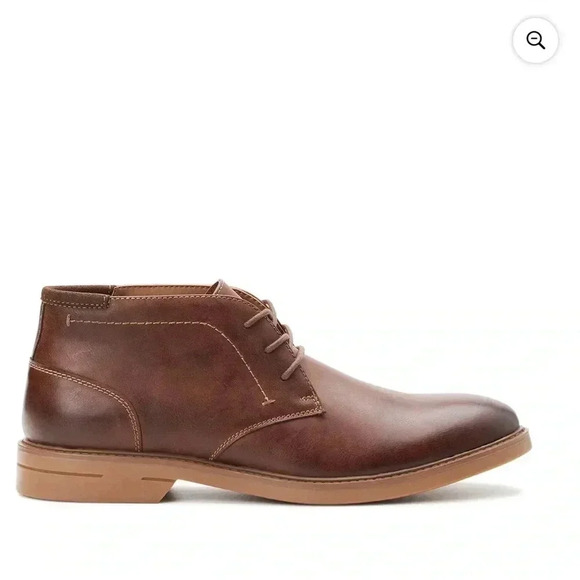 Men’s Madden NYC Brown Faux Leather Lace Up Adam Dress Up Chukka Boot Size 9.5 - Picture 1 of 10